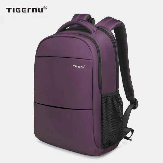 Tigernu Fashion Women Backpack Purple Anti Theft 15.6inch Laptop Backpack Female Waterproof Travel Backpack School Backpack Bags 1