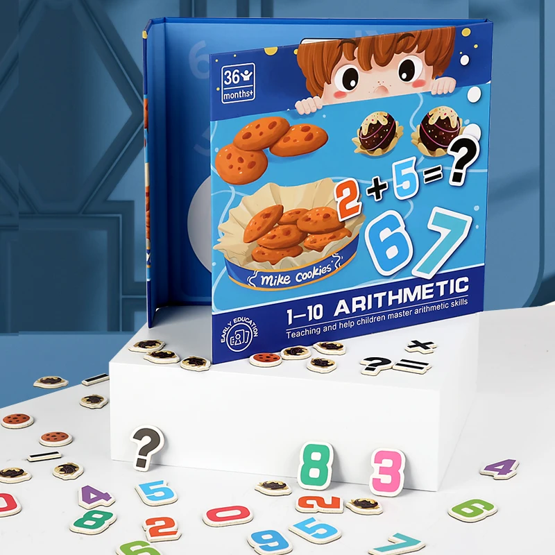 Kids Math Arithmetic Magnetic Digital Decomposition Arithmetic Montessori Games For Baby Early Learning Education Children's Toy 5