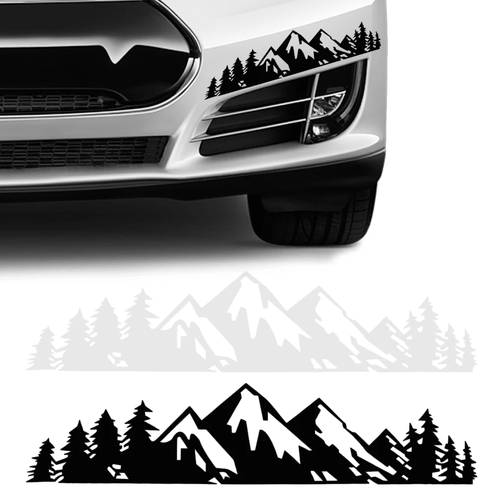 

1-3pcs Snow Mountain Style Personalized Sticker Car Trunk Bumper Decoration Stickers Window Glass Decal Scratch Cover Decoration