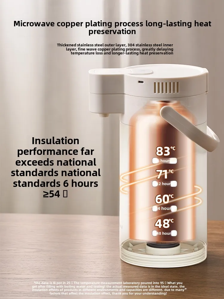 USB/1800mA/Thermos kettle Intelligent thermos kettle Electric water household large capacity office thermos open water bottle 4