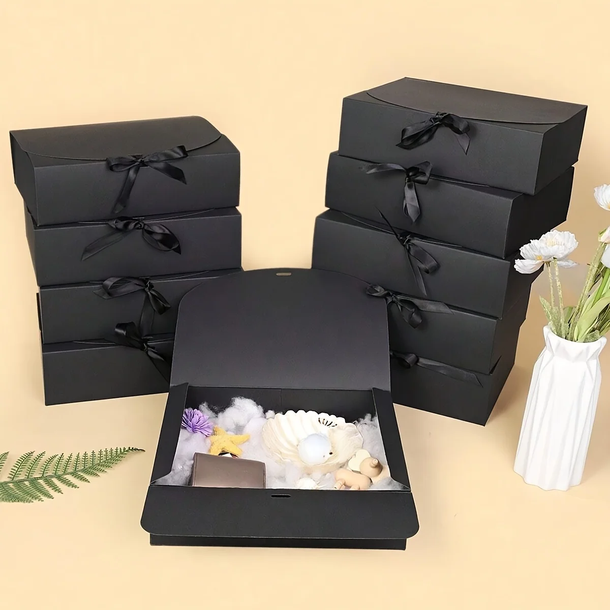 Black Covered Gift Box Party Gift