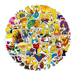 Set of 50 Waterproof Simpsons Cartoon Graffiti Stickers (50pcs)