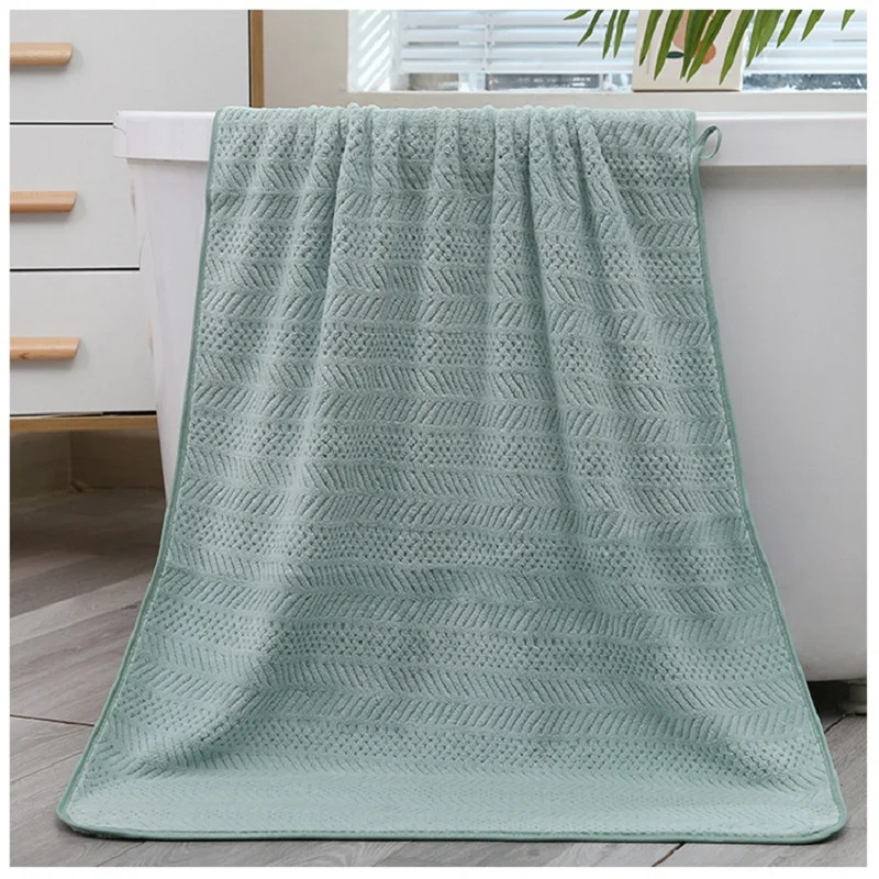 Large coral calf bath towel with trim 2 pieces thick soft beach towel water absorption bath towels