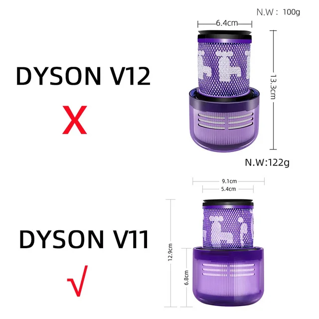 Для Dyson V11 Animal/V11 Torque Drive V15 Detect Аксессуары для Dyson Filter Cyclone Запасные части для пылесоса 6