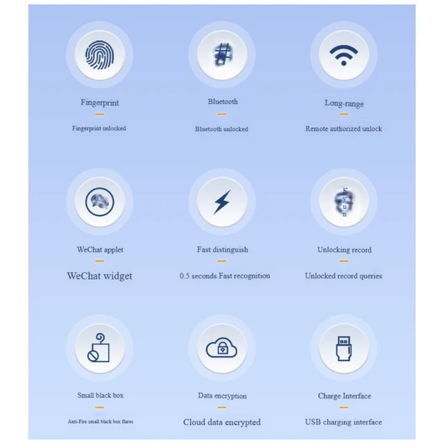 OKLOCK APP + Program + Fingerprint + Key Padlock Smart 100pcs Fingerprints Lock Phone Bluetooth Remote Authorization Unlocking 2