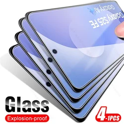 Premium Tempered Glass Screen Protector for Smartphones - 9H Hardness, Pack of 4 (Transparent)