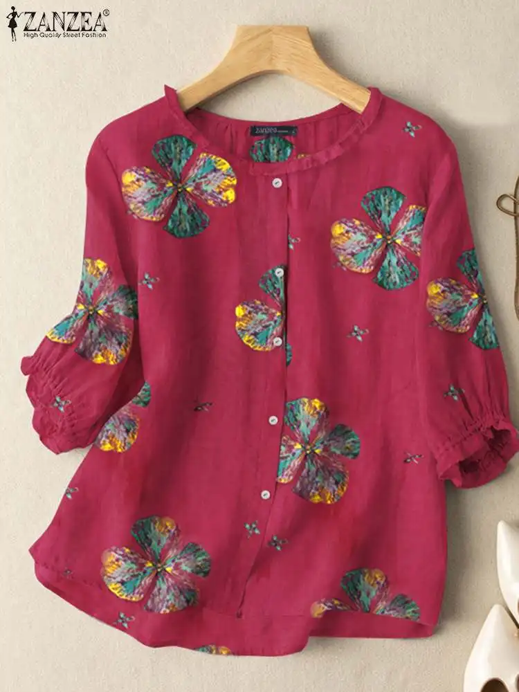 Mirto: Vestido Maxi De Manga 3,4 Con Estampado Mujer El Palacio