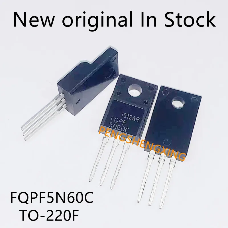 

10 шт./лот FQPF5N60C 5N60C TO-220F 5N60 TO220F 5A 600V новый оригинальный пятно Лидер продаж