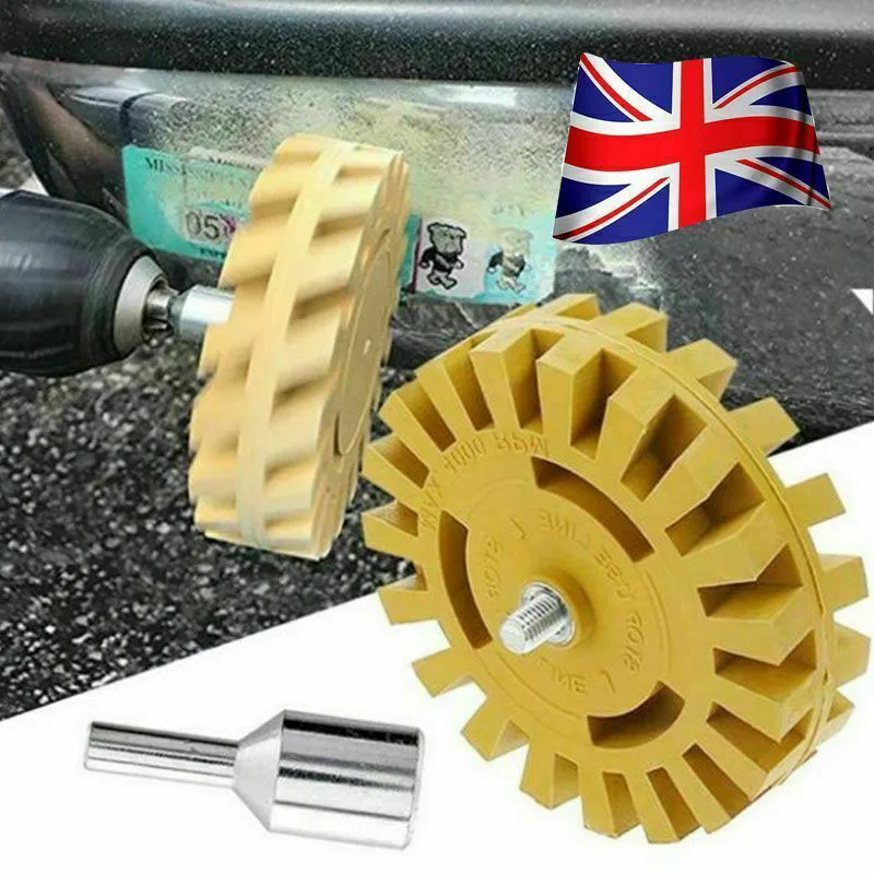 4'' Rubber Eraser Wheel Pin Stripe Decal Car Sticker Caramel Pneumatic
