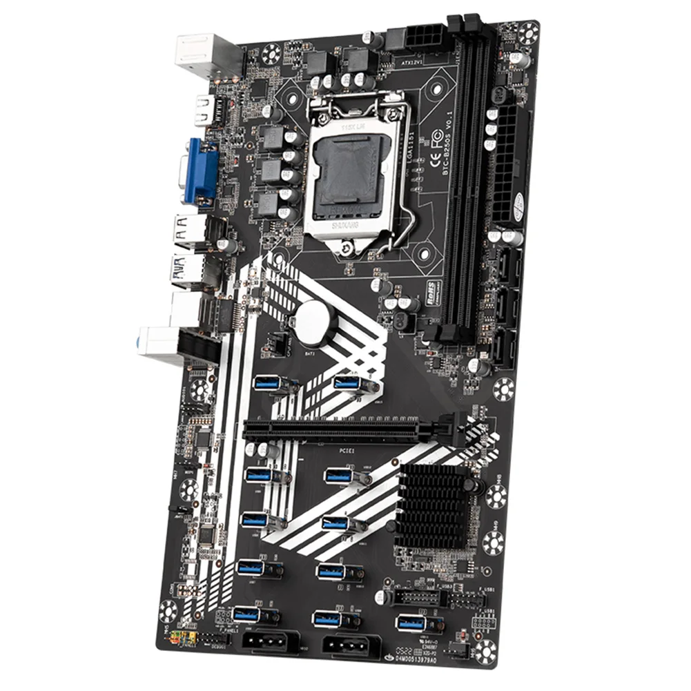 best pc mother board B250S  Mining Motherboard 11XPCIE to USB3.0 Graphics Card Slot LGA1151 Supports DDR4 DIMM RAM Computer ETH Miner Motherboard motherboard