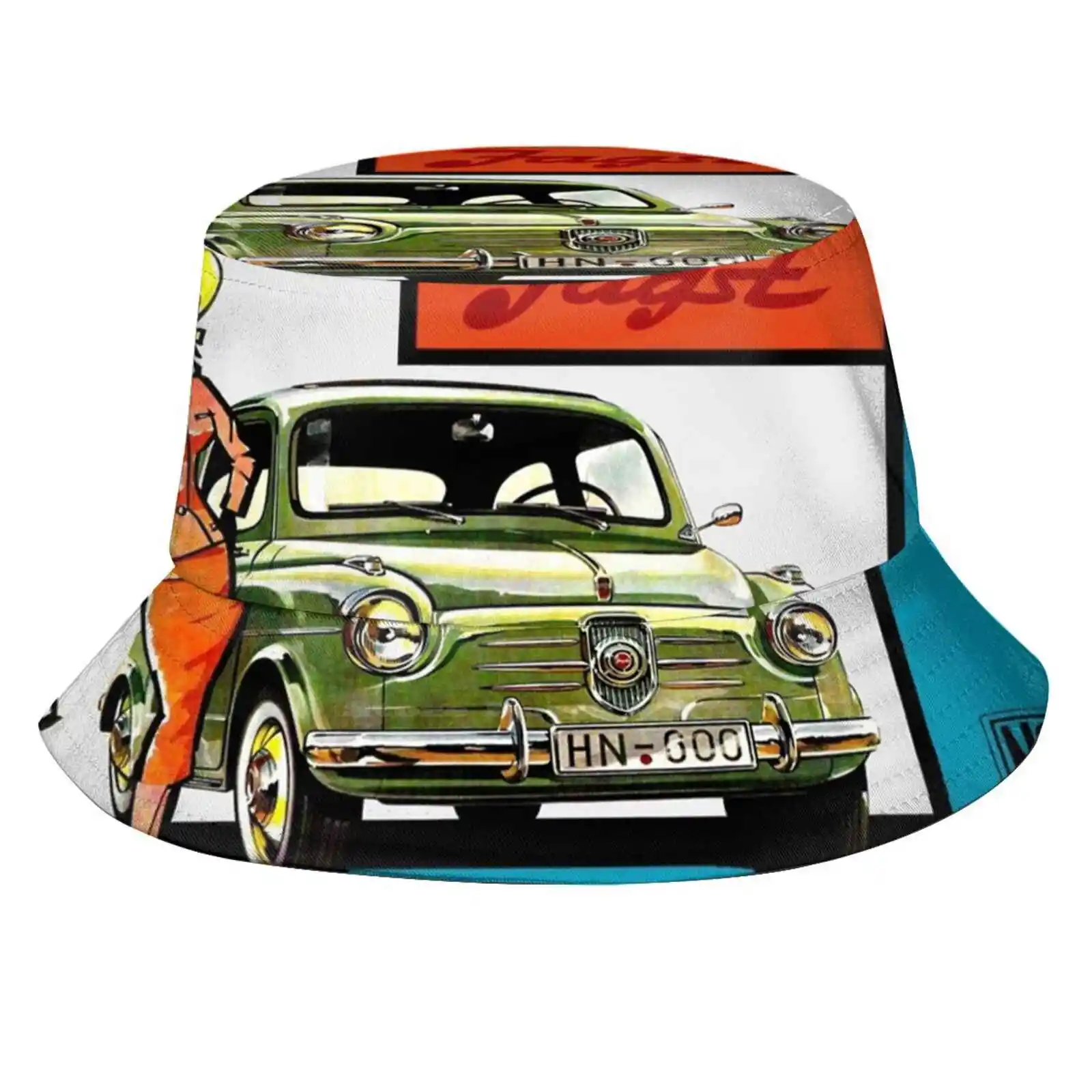 Nsu Jagst 600 - Brochure Cappello Da Pescatore Cappelli Da Pescatore Berretti 1960S 1970S 1980S Italia Italian Car Station Wagon Saloon Family Dad Mum