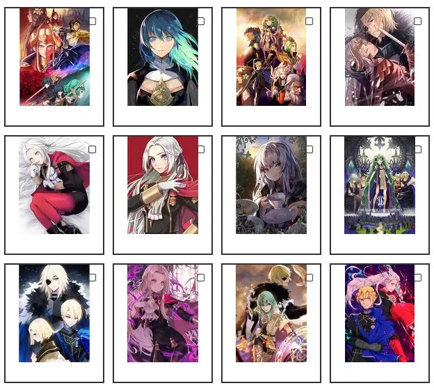 Lot Style Anime Fire Emblem Tre Case Byleth Print Art Canvas Poster Per La Decorazione Del Soggiorno Home Wall Decor Picture