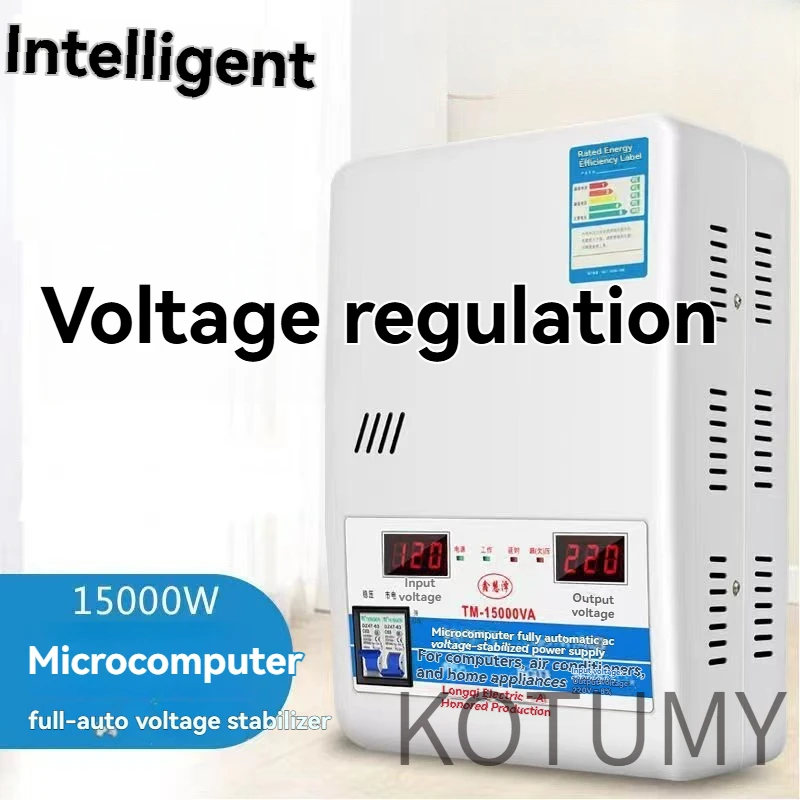 220V AC 6800W/15000W 가정용 전압 안정기 에어컨 냉장고 TV 세탁기용 자동 조절기
