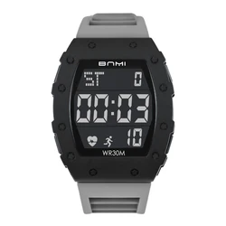 Men's Fashionable Multifunction Waterproof Digital Sports Watch (Grey)