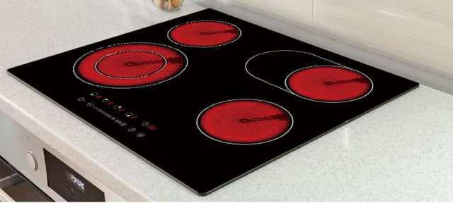 4 hob electric cooker top