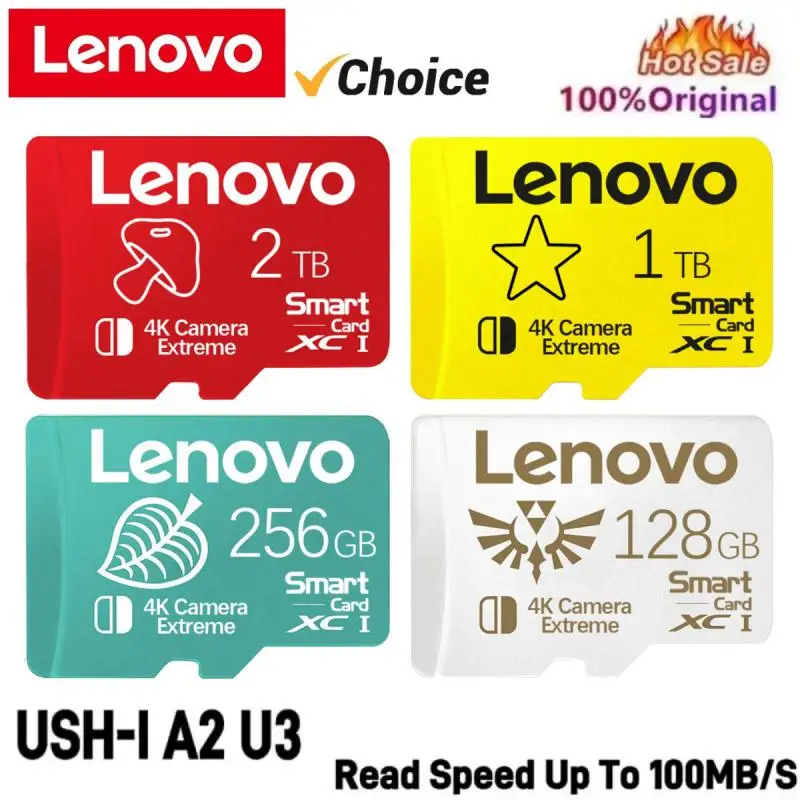 

Высокоскоростная SD-карта Lenovo, 1 ТБ, 512 ГБ, 256 ГБ, класс 10, Micro TF, SD-карта, 128 ГБ, SD/TF-карта памяти, флеш-карта для камеры