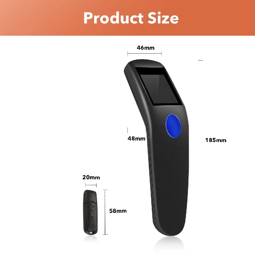 Trohestar Mini Barcode Scanner 1d 2d Bar trohestar mini barcode scanner 1d 2d bar 05