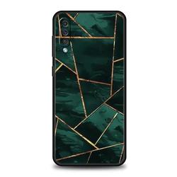 Elegant Color Geometry Marble Phone Case - Marble Design Protective Cover - Samsung A32 (A5)