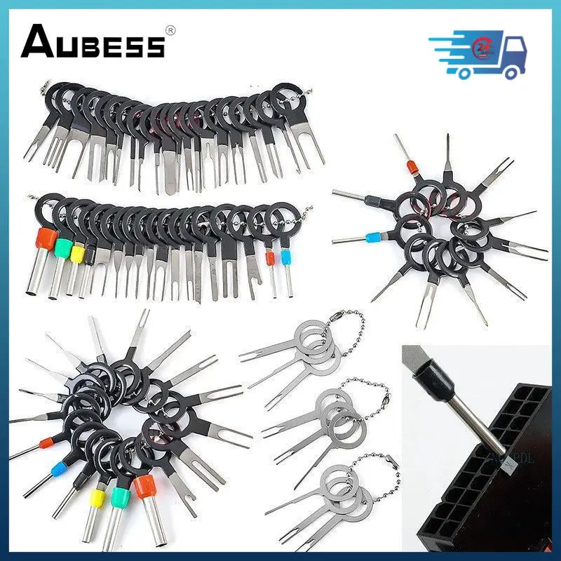 

21/26/36/41/59PC Car Terminal Removal Repair Tools Electrical Wiring Crimp Connector Pin Extractor Keys Automotive Plug Pullers