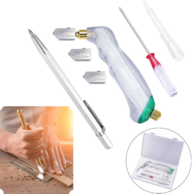 Glass Cutting Pistol Style, Tungsten Carbide Glass Cutting Tool Replacement, Professional in Tiles Mirrors Windows