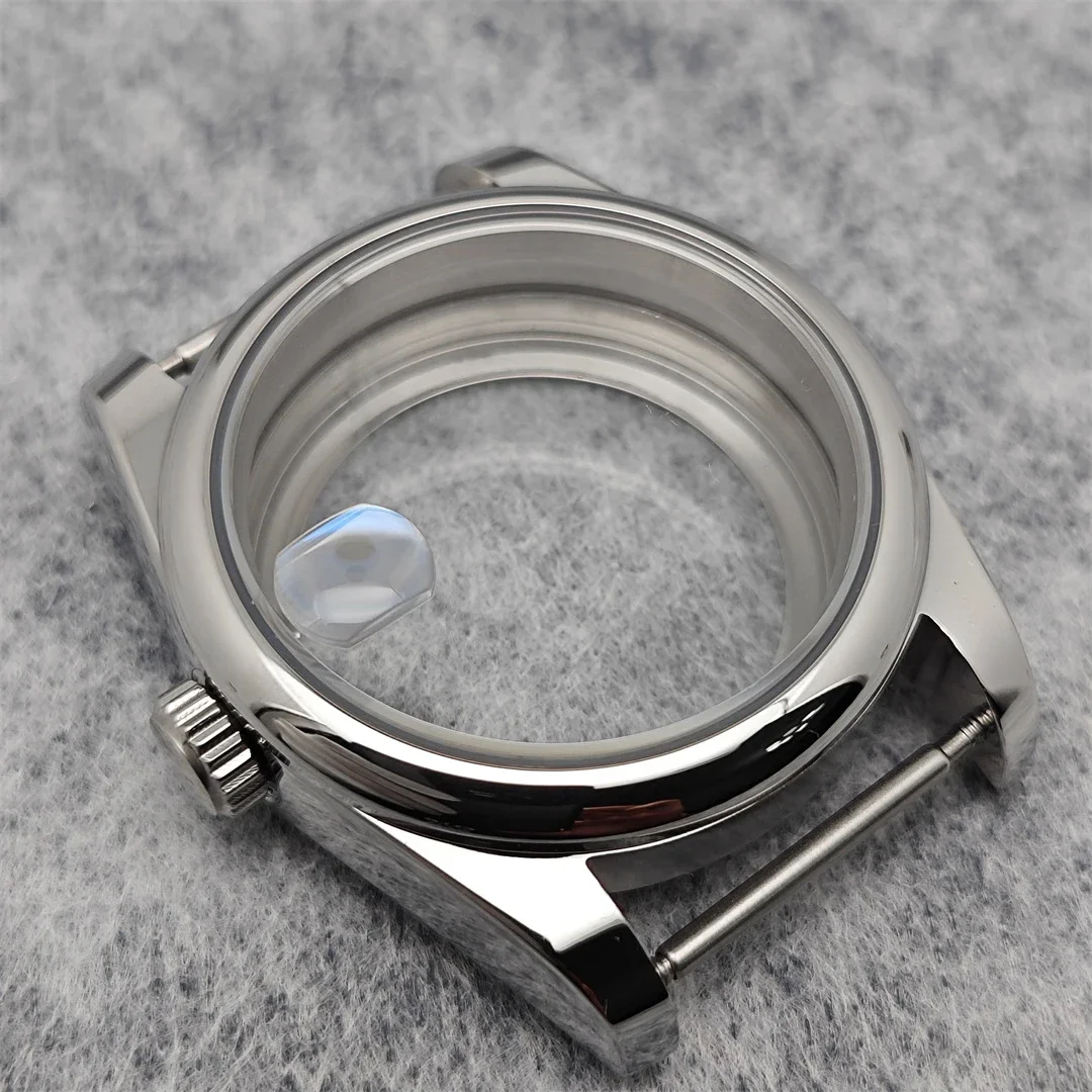 

36mm Watch Case Beveled Round Steel Case for NH35/ NH36/ 4R Movement with Sapphire Glass Watches Replacement Accessories