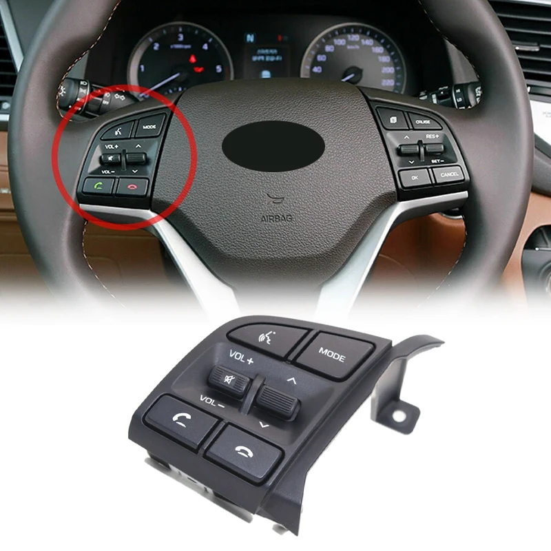 

Car Left Steering Wheel Remote Control Switch Bluetooth Button Music Switch For Hyundai Tucson 2016+ TL 96710D35004X
