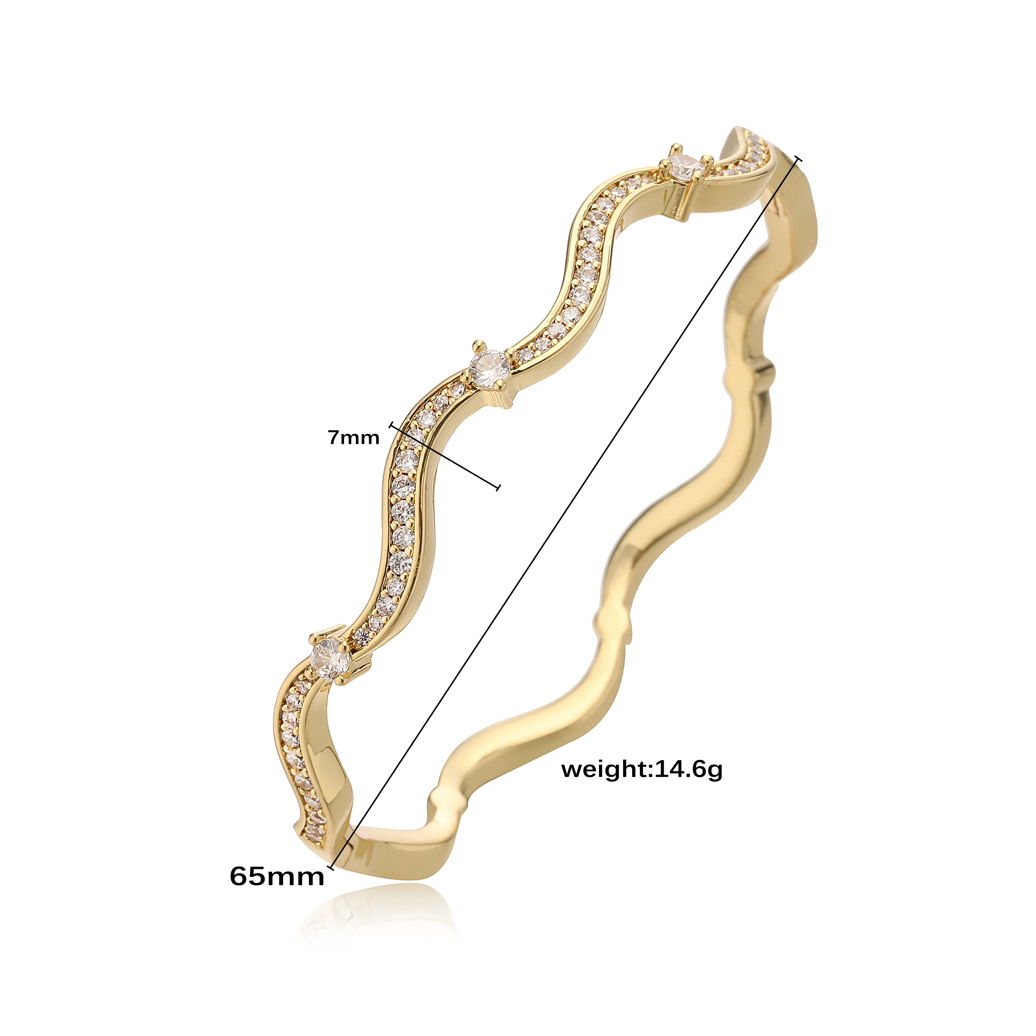 سوار متموج مرصع