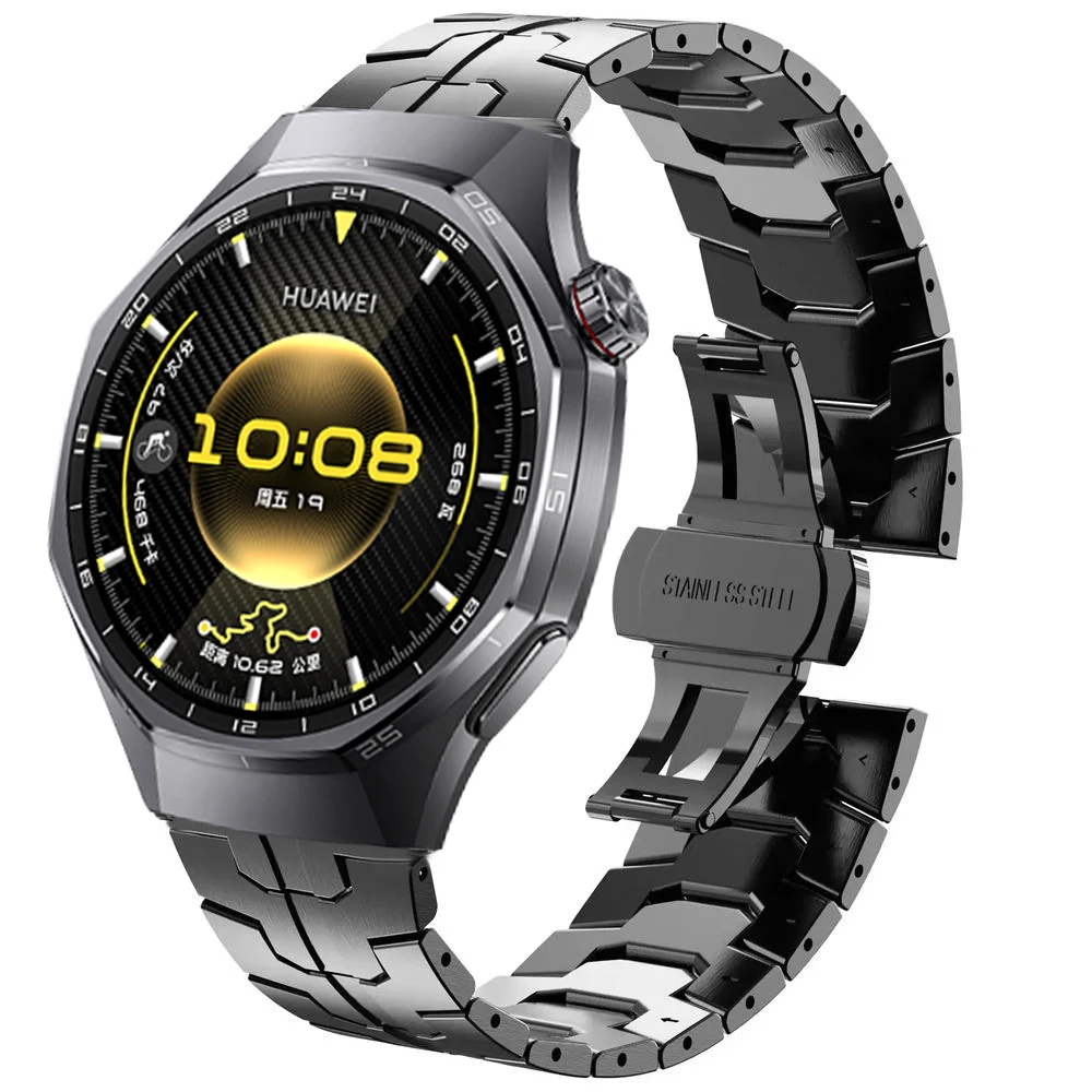 Sleek 22mm Stainless Steel Watch Band