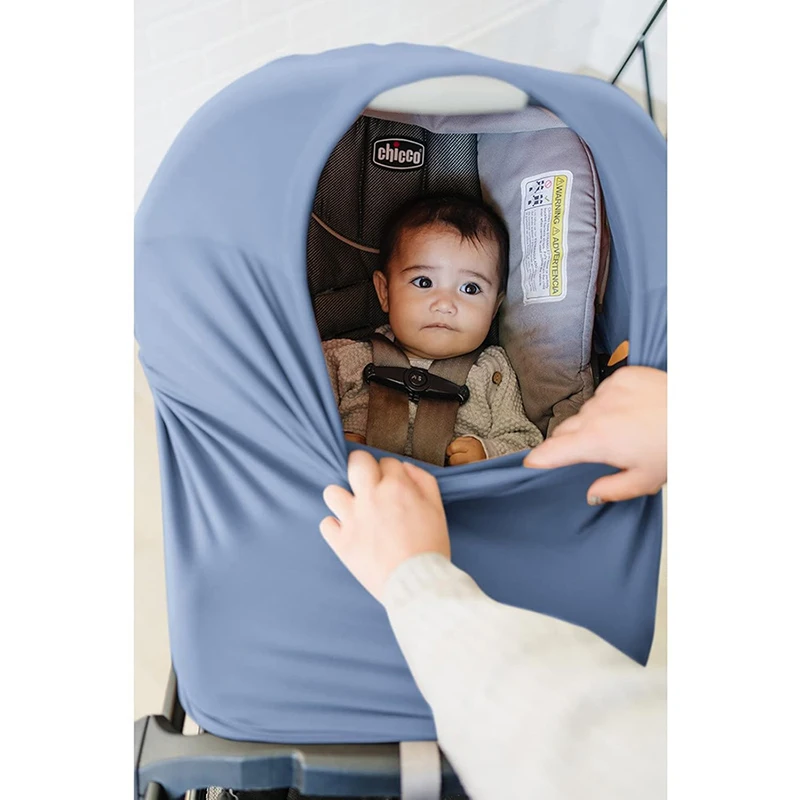 Multi-use Nursing Breastfeeding Cover Baby Car Seat Infant Carseat Canopy Stroller High Chair Shopping Cart Carrier Cover Solid
