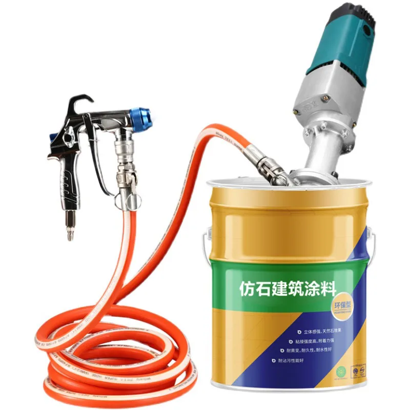 28KWLowsuctionRealStonePaintSprayerUpperHangingBasketPutty