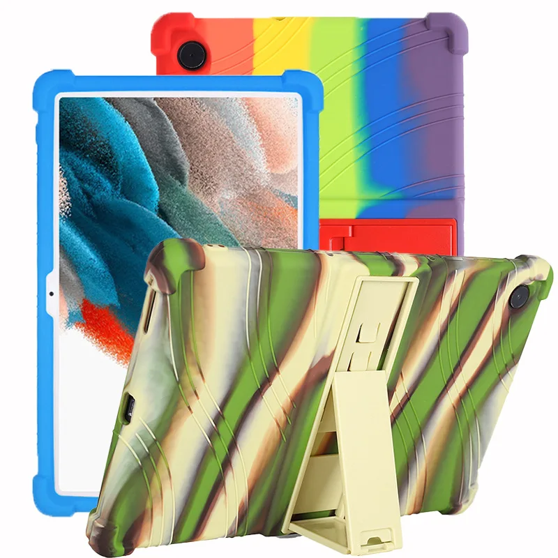 Capa de Silicone Macio para Samsung Galaxy Tab Capa a8 Sm-x200 X200 s7 s8 a7 Lite 8.7 Sm-x205 T225 s6 Lite 10.4 20232023
