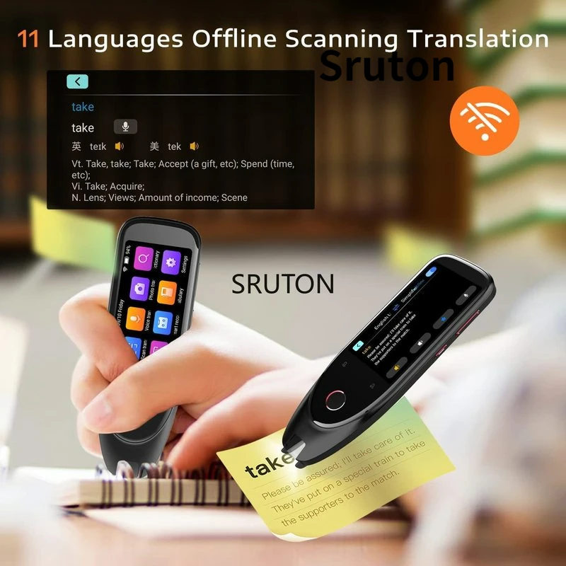 Original S50 Multifunction Pen Scanner 112 Languages Translation Pen Scanner Instant Text Scanning Reading Translator Device