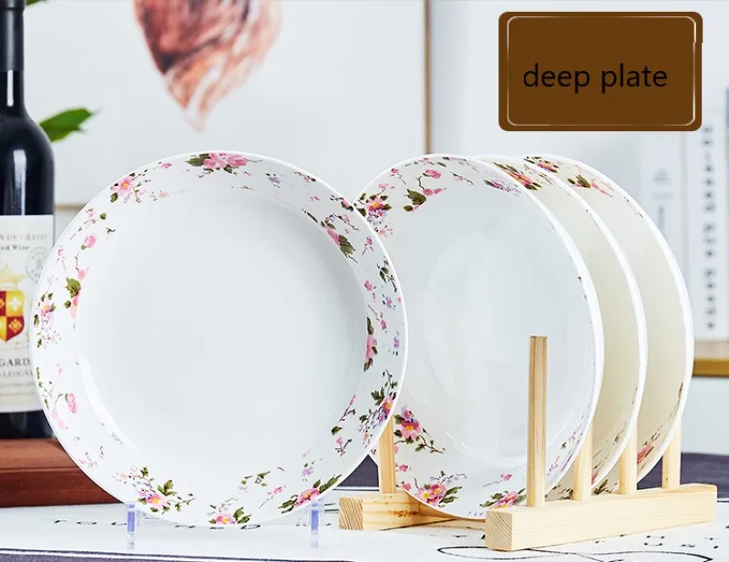 Juego De 4 Platos De Porcelana Blanca Rectangulares – 25,5x17,4 Cm, Aptos Para Microondas Y Lavavajillas