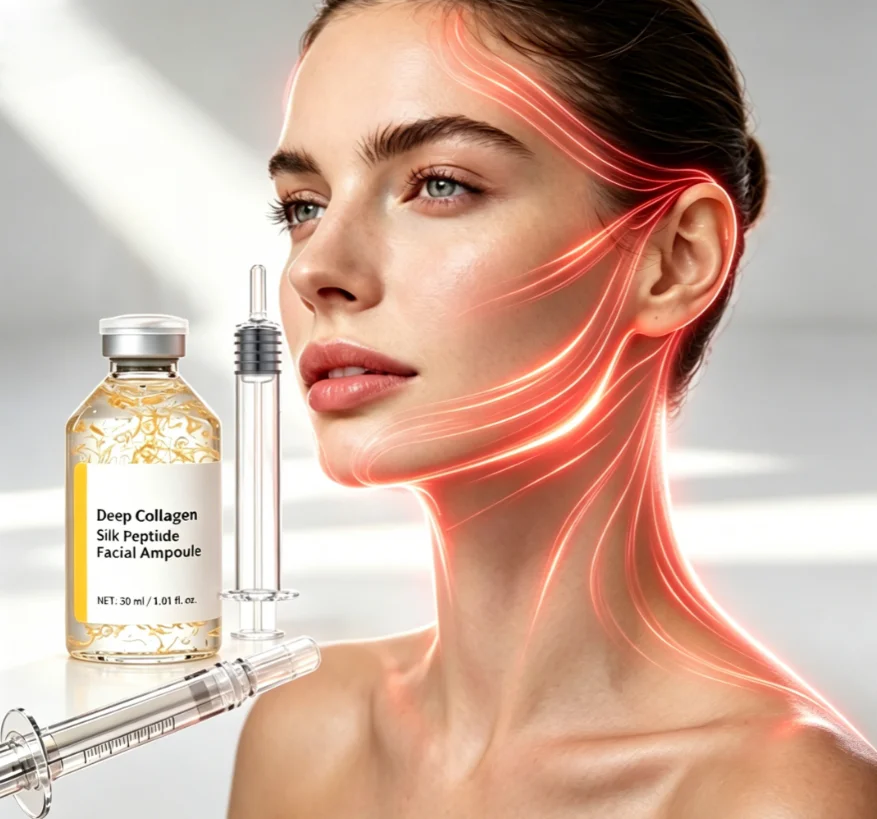 Ampolla Intensiva Lifting con Peptidi di Seta | Siero Anti-Età per il Viso con Collagene e Complesso di 30 Peptidi, Rassodante e Tonificante per la Pelle