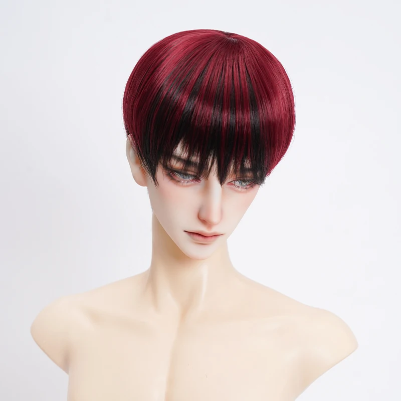 New 1/6 1/4 1/3 Doll's Wig for 30/45/60cm Bjd Doll Soft Silk Short Hair Girl Toys Dress Up Play House Doll Accessories, No Doll