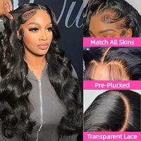 Perruque Lace Front Body Wave 30-36 pouces, densité 200, avec dentelle frontale 13x4 ou 13x6, en cheveux humains brésiliens pour femmes 4