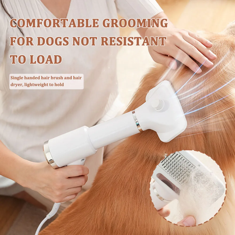 

300W 2 in 1 Pet Brush Dryer 3 Speed Electronic Cat Dog Hair Blowing Comb Pet Hair Dryer Brush Pet Grooming