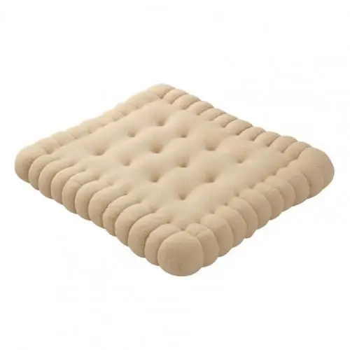 2021 New Style Cute Pillow Biscuit Shape Anti-fatigue PP Cotton Soft Sofa Cushion for Home Bedroom Office Dormitory Decor 