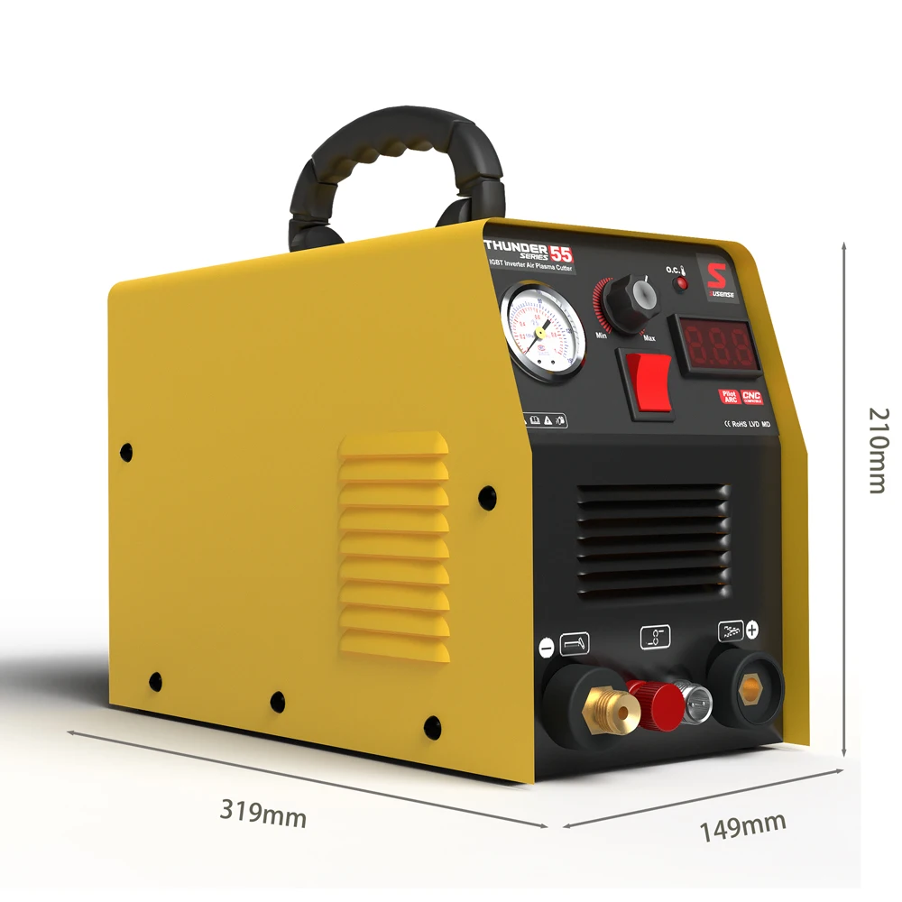 SUSEMSE Plasma Cutter 55P Amp HF IGBT Inverter  Portable Air Plasma Cutting Machine with Accessories 12MM Clean Cut for Metal 2