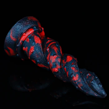 Huge Monster Dragon Dildo Silicone Thread Octopus Leg Anal Plug Anal Toys Animal Tentacle Dildo Sex Toys for Women Adult Toys 2