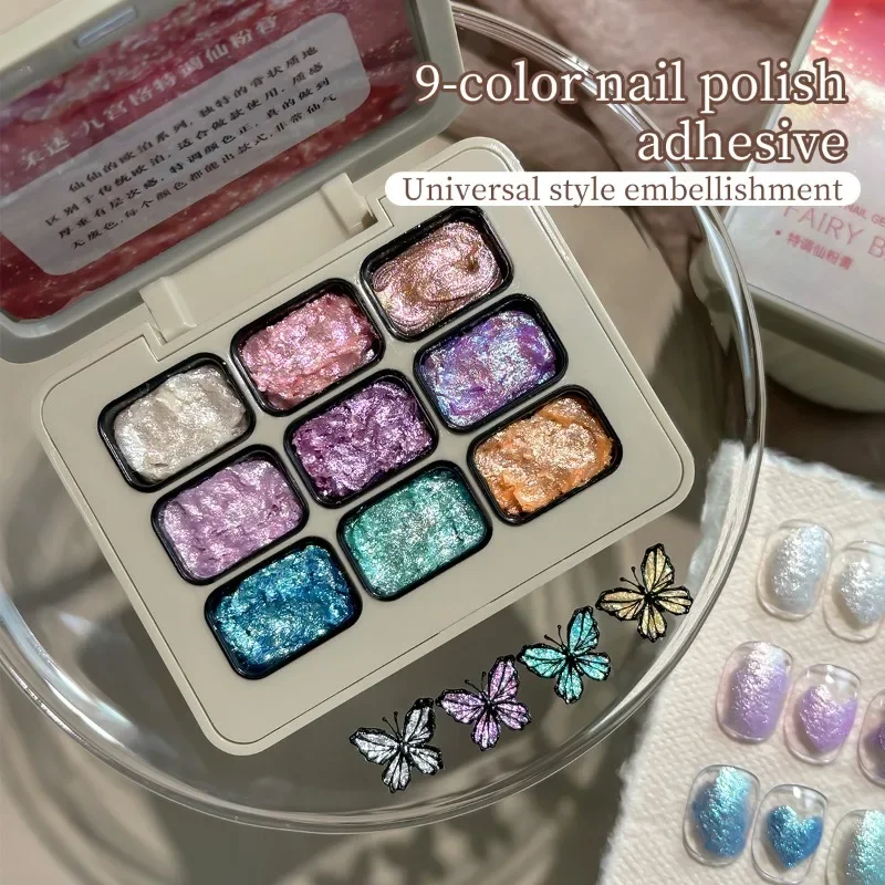 9 Couleurs Vernis à Ongles Semi-Solide Populaire à Haute Saturation, Style Universel, en Pot, pour la Beauté des Ongles 1