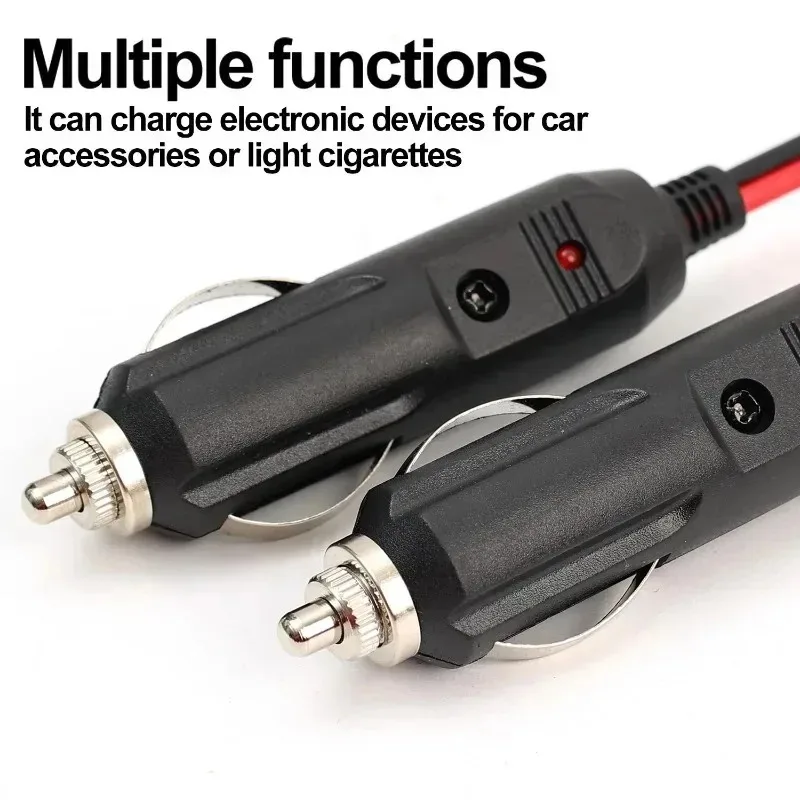 12V 24V 시거잭 플러그 어댑터 16AWG 방수 전원 콘센트 커넥터 (자동차, 트럭, RV, 선박, 보트, 차량용)