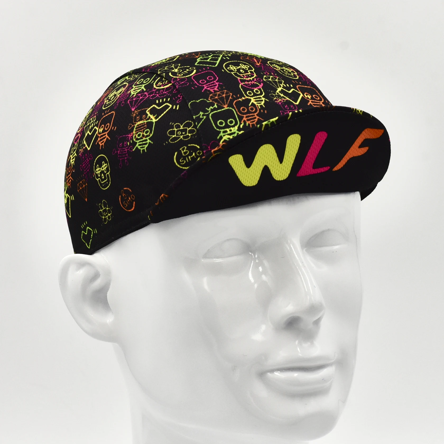 Classic Retro Men Print Cycling Caps Bicycle Quick Dry Sports Bike Hats 2