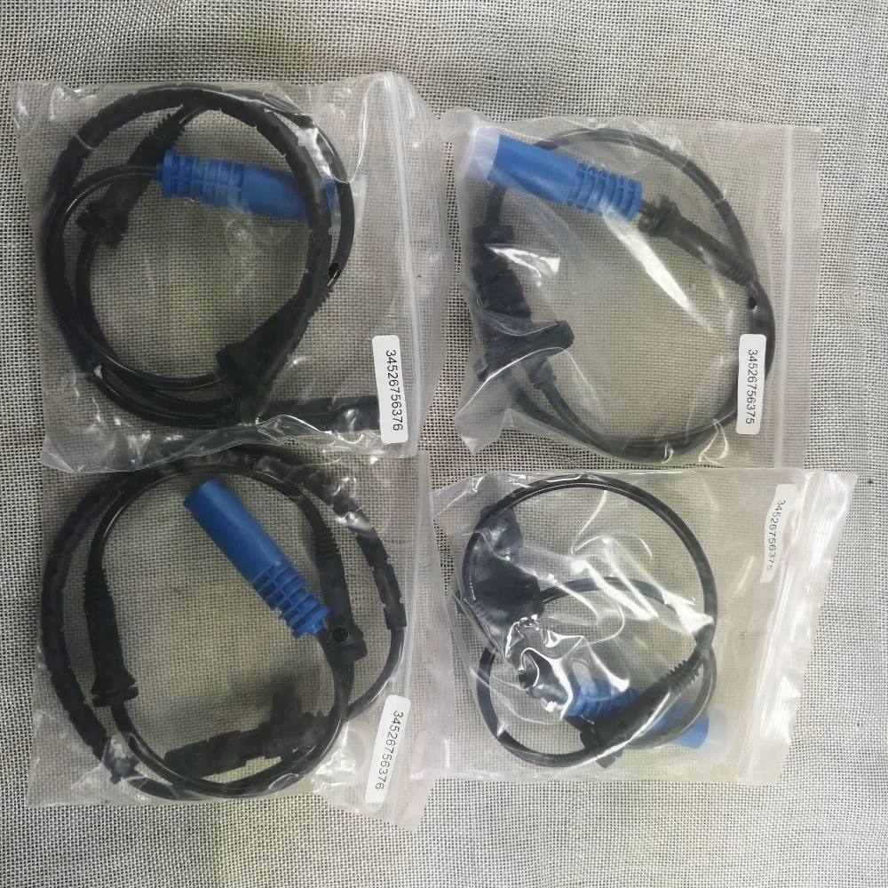 Front Rear Left Right ABS Wheel Speed Sensors for E39 525 528 540 34526756376 34526756375 34526755