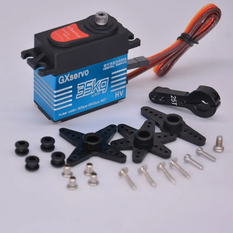 GXservo Large Torque 35KG 180°/270° Fuell Metal Gear Car Boat Truck Model 1/8 1/10 Digital Servo High Speed Baja Servo Motor 4