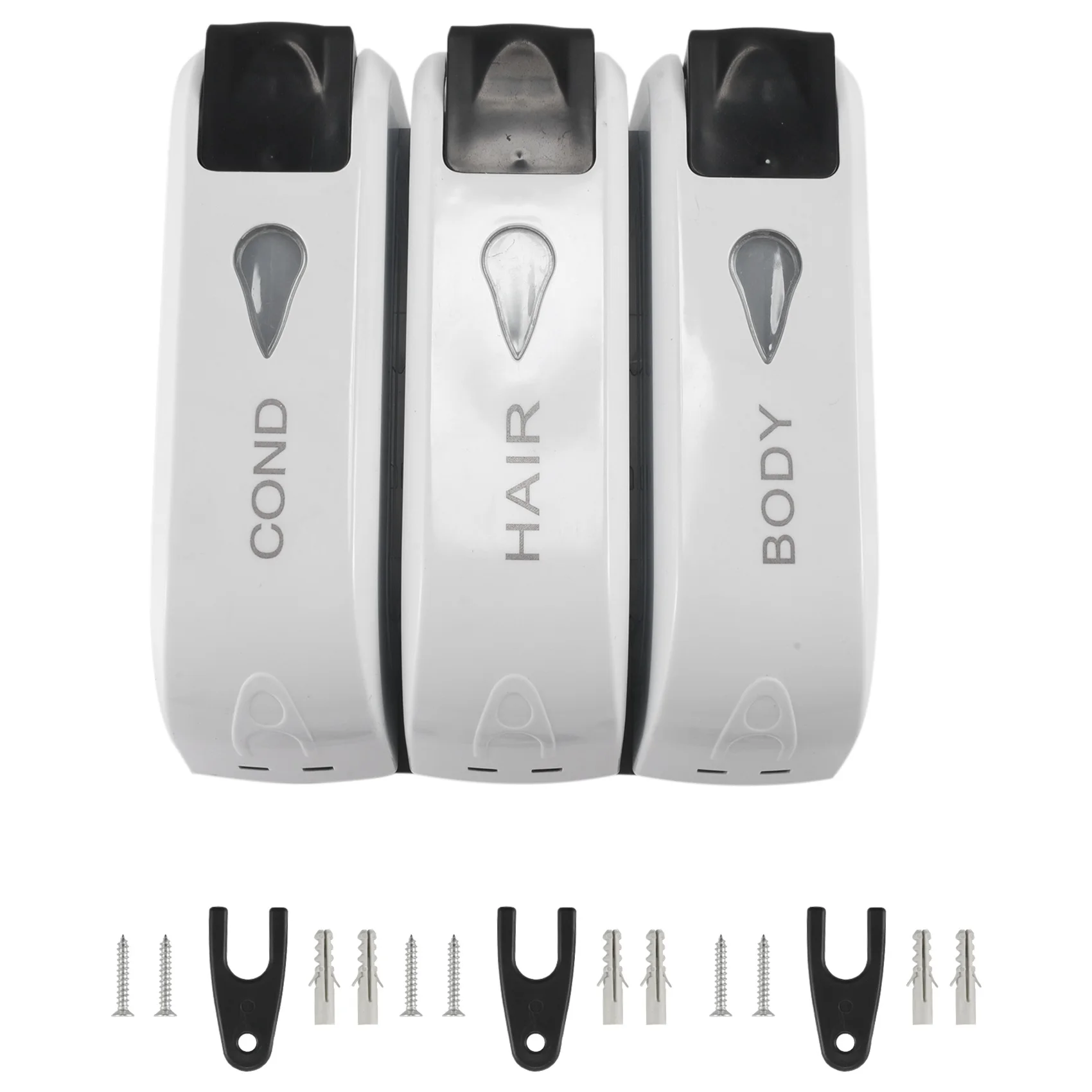 

Triple Shower Soap Dispenser Wall Mounted Liquid Soap Shampoo Dispenser Washing Lotion For Bathroom
