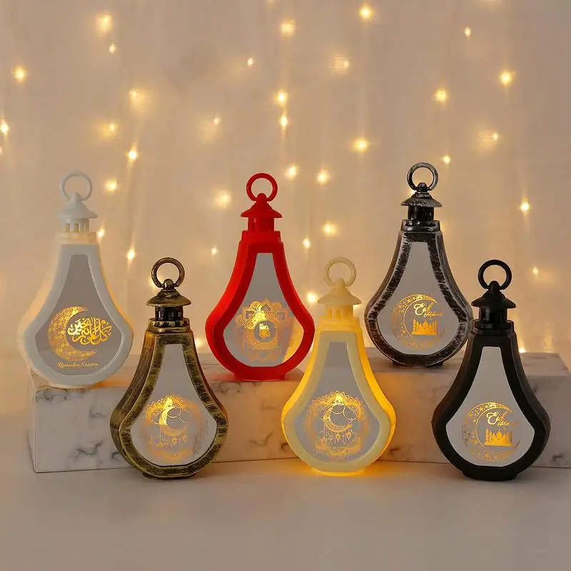 

Hangable Tabletop Middle Eastern Lantern Battery Powered LED Tea Lights Middle Eastern Lamp Home Decorative Unique Night Lamp