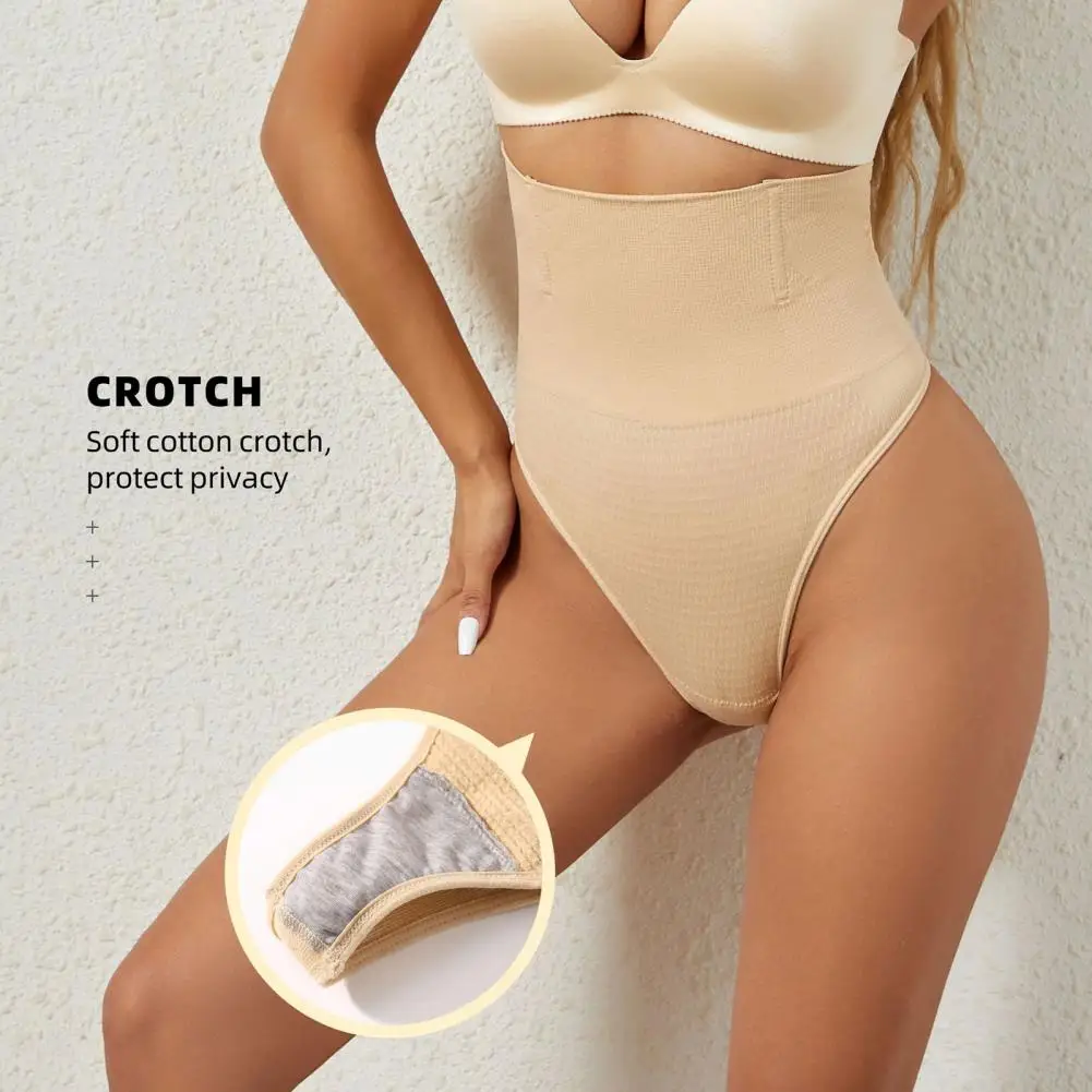 

Tummy Control Shapewear Thong for Women Seamless High Waist Body Shaper Boned Panties Girdle Shaping Underwear