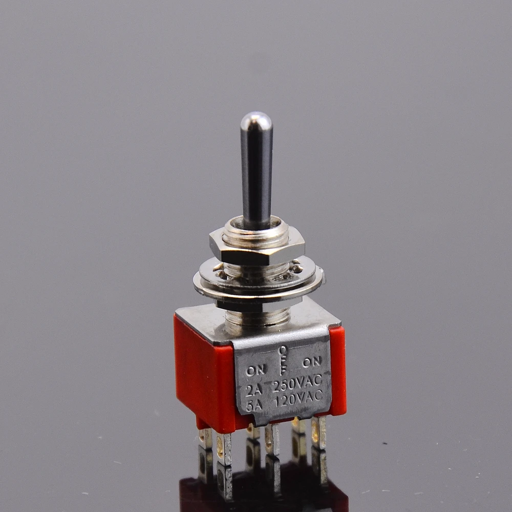 1 Piece ON-ON / ON-OFF-ON / ON-ON-ON DPDT Mini Toggle Switch for Electric Guitar or Bass