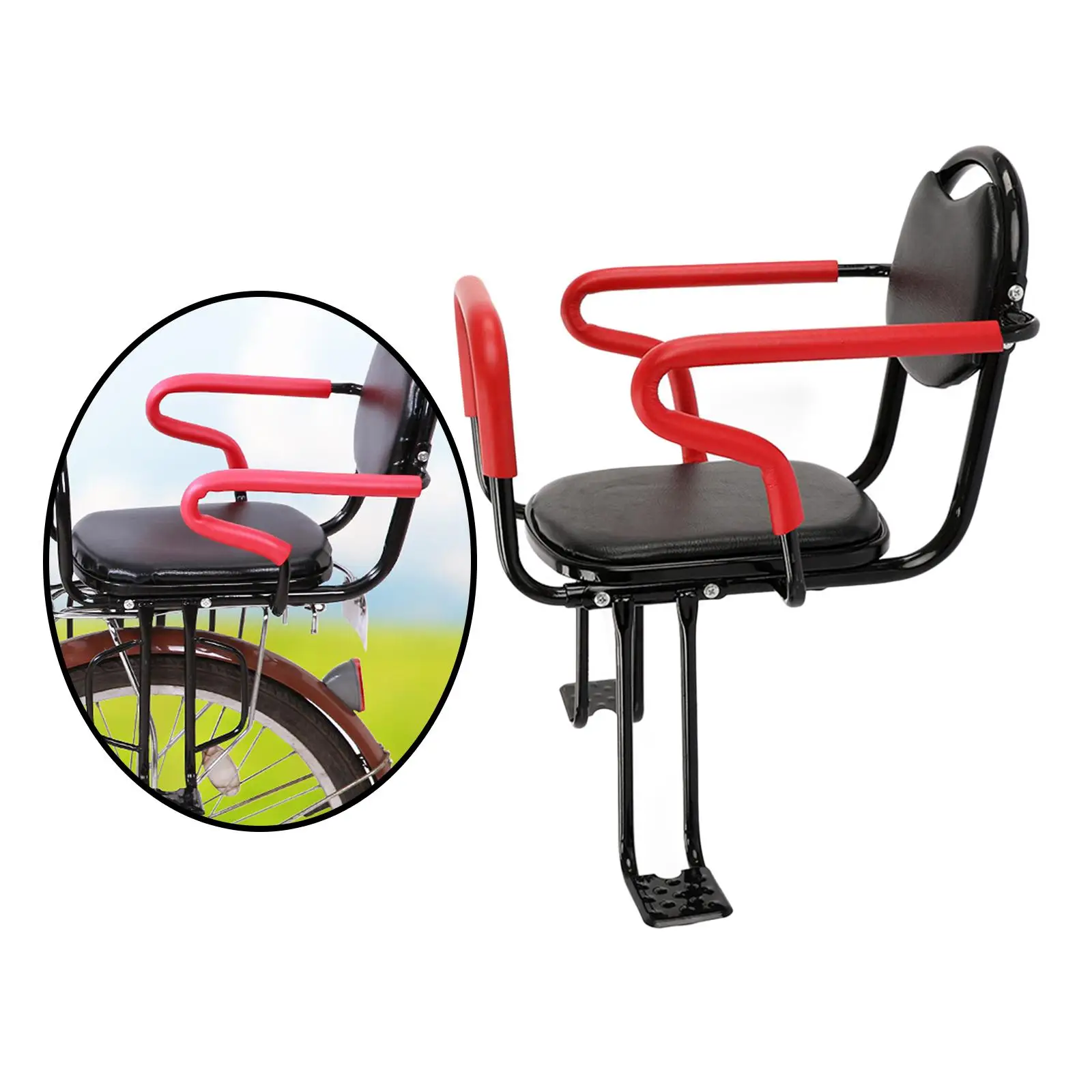 Stable Rear Mount Child Seat Footrest Safe Baby Electric Bike Cycling Bicycle Accessory Bicycle Safety Seat Baby Highchair Footrest